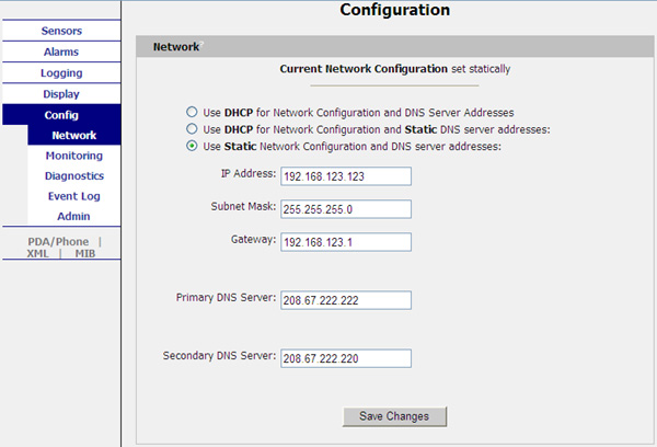 Clymit 300 Network Configuration